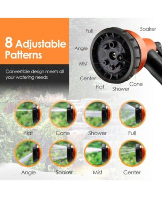 Retractable Hose Reel Wall Mounted 1/2 Inch 98 Feet Any Length Lock with Hose Nozzle