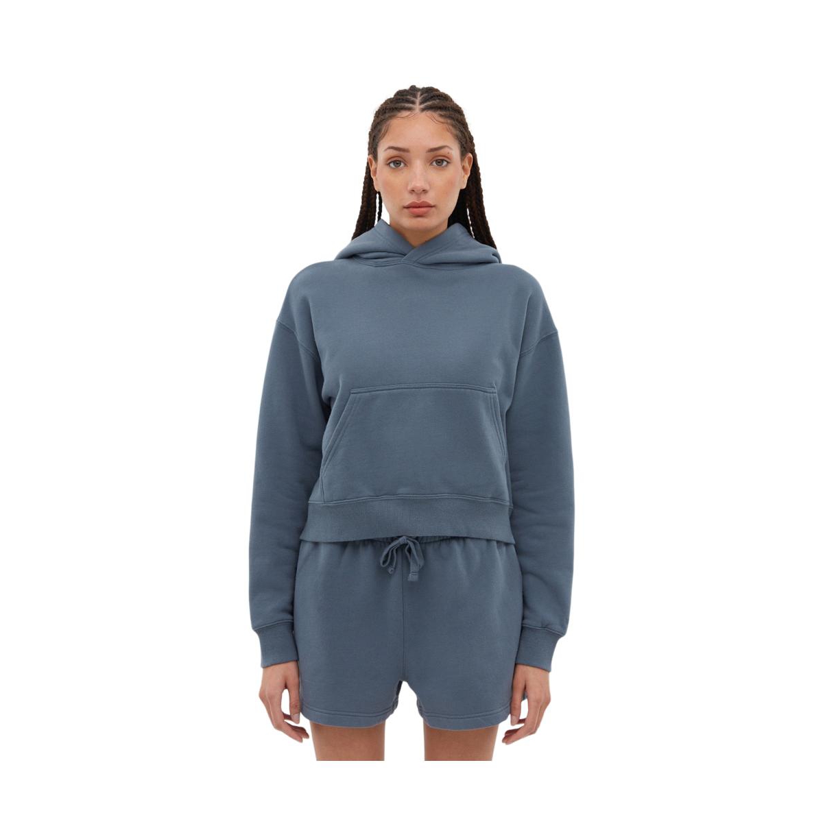 Women's Hart Eco-Fleece Cropped Hoodie - BLEH10501 - Ice blue