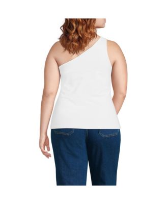 Plus Size Slender One Shoulder Top