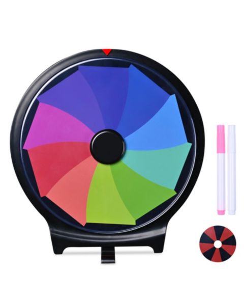 Детская настольная игра WinSpin 10" Double-Sided Dry Erase Prize Wheel Board Game, от 14 лет, цвет: Синий