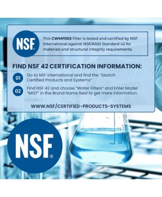 4396841 Water Filter Replacement for EDR3RXD1, Everydrop Filter 3, Compatible with 4396841, 4396710, Kenmore 46-9083, 46-9030, Refrigerator Water Filter (3 Pack)