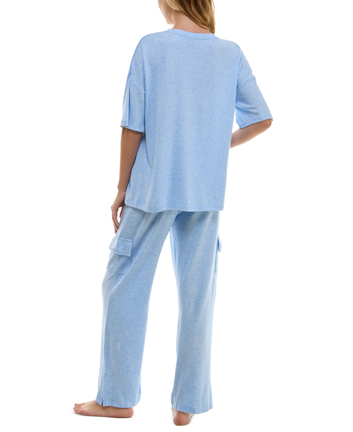 Roudelain Women's 2-Pc. Short-Sleeve Cargo Pajamas Set
