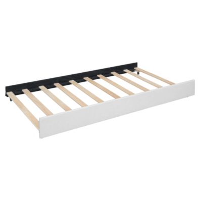 Streamdale Platform Bed with Brick Headboard and Twin Trundle