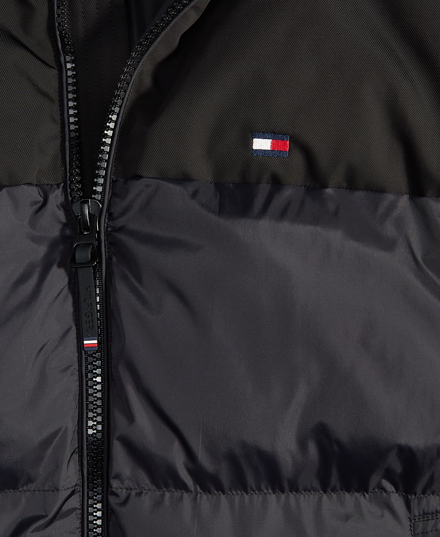 Мужская куртка Tommy Hilfiger Mixed-Media Puffer, цвет: Чёрный — фото 4