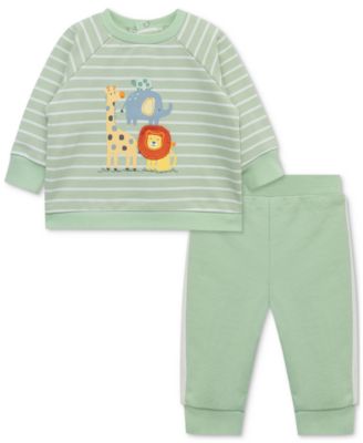 Little Me - Baby Boys 2-Pc. Jungle Sweatshirt & Sweatpants Set