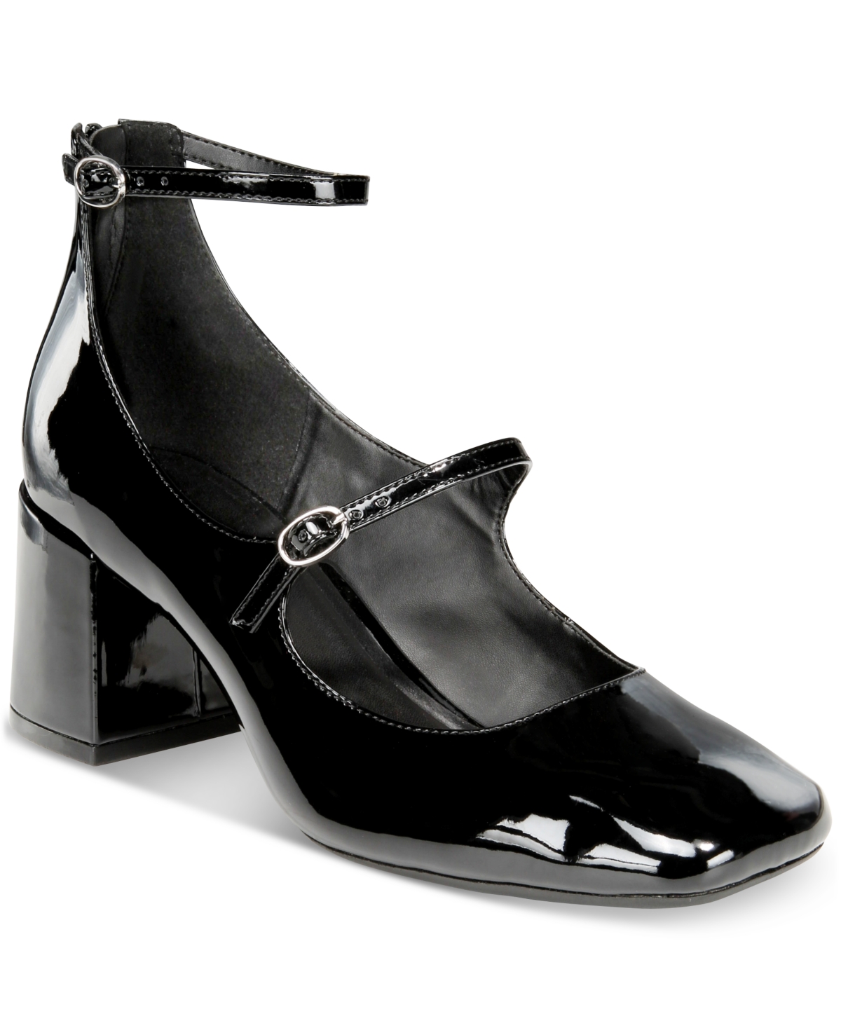 Women's Tonii Mary Jane Ankle-Strap Pumps, Created for Macy's - Red Patent