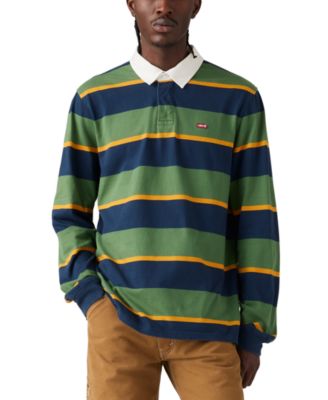 Levi s Men s Relaxed Fit Long Sleeve Striped Rugby Shirt Macy s