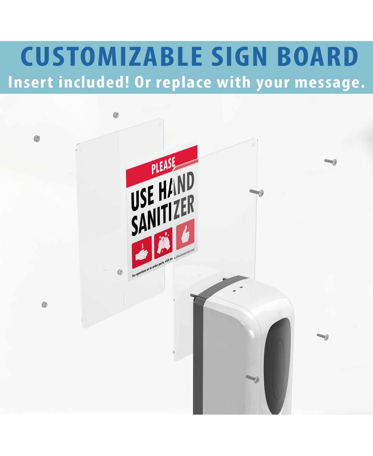 iTouchless Sensor Sanitizer Dispenser with Floor Stand and Sign Board, Capacity, For Gel, Liquid, Alcohol, for Enhanced Hygiene