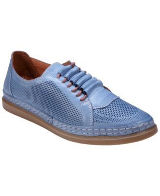 Women's Oscar Hidden Lace Perforated Leather Sneakers