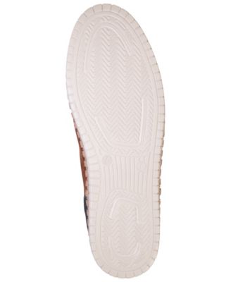 Women's Paisley Two Tone Suede Slip-On Flats