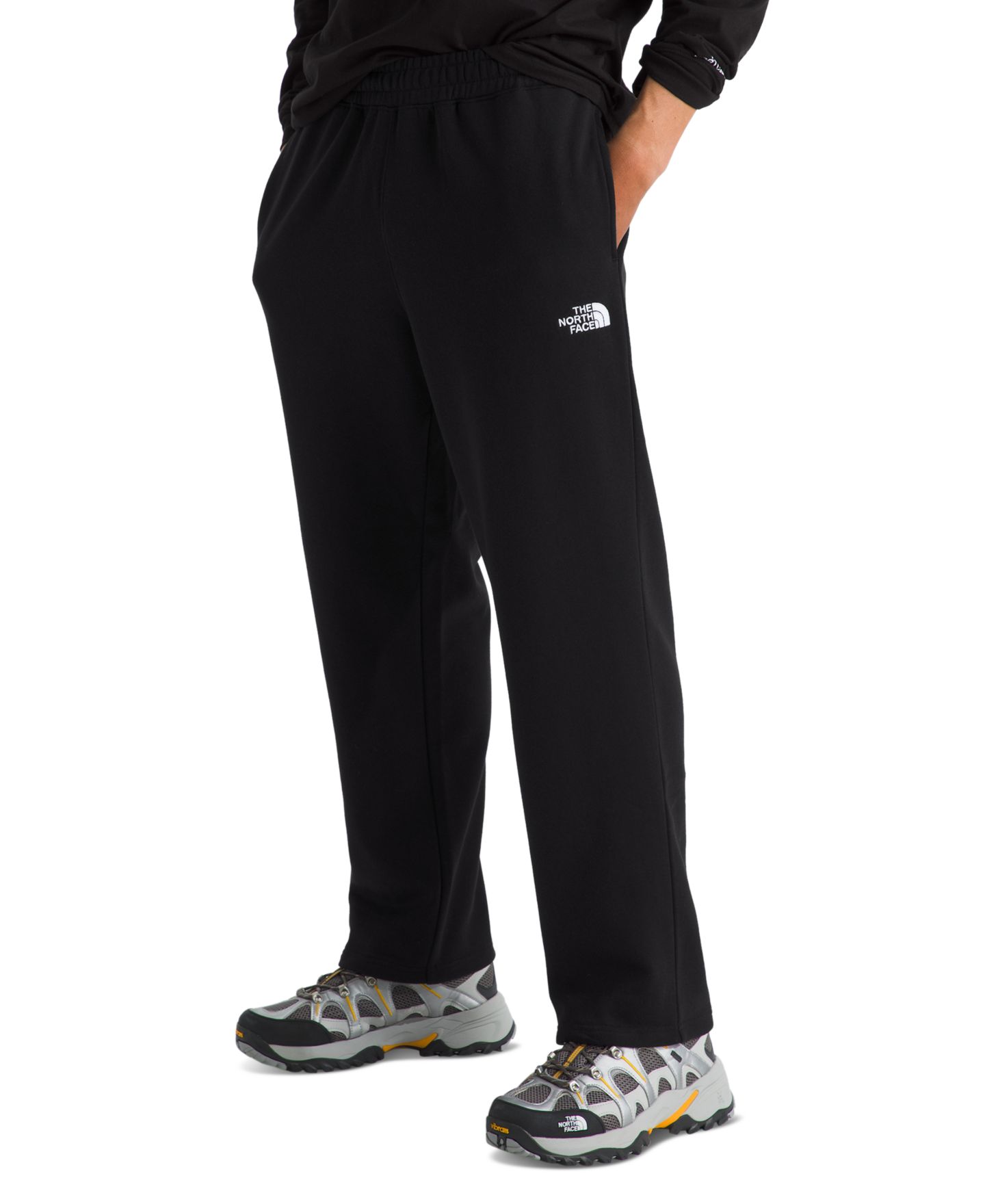 Мужские брюки The North Face Evolution Straight-Leg Sweatpants, цвет: Чёрный / Белый — фото 3