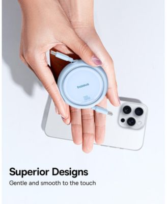 Free2Draw Mini Retractable Charging Cable Type-C to Type-C 100W 1m Nebula Purple