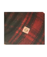 XXL Red Plaid Blanket Coat