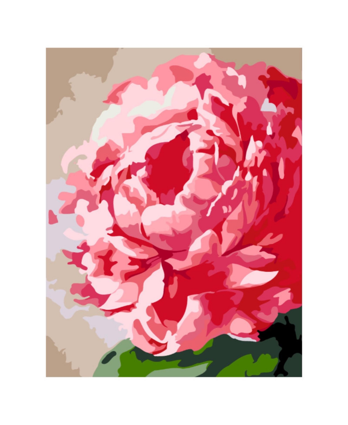 Artwille Paint by Number Kit Peony Flower - Assorted Pre-pack (See Table 9