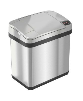 Stainless Steel Bathroom Sensor Trash Can with AbsorbX Odor Filter and Lemon Fragrance 2.5 Gallon
