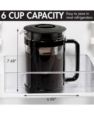 Logan 1.6 qt. Cold Brew Coffee Maker with Protective Holder Filter