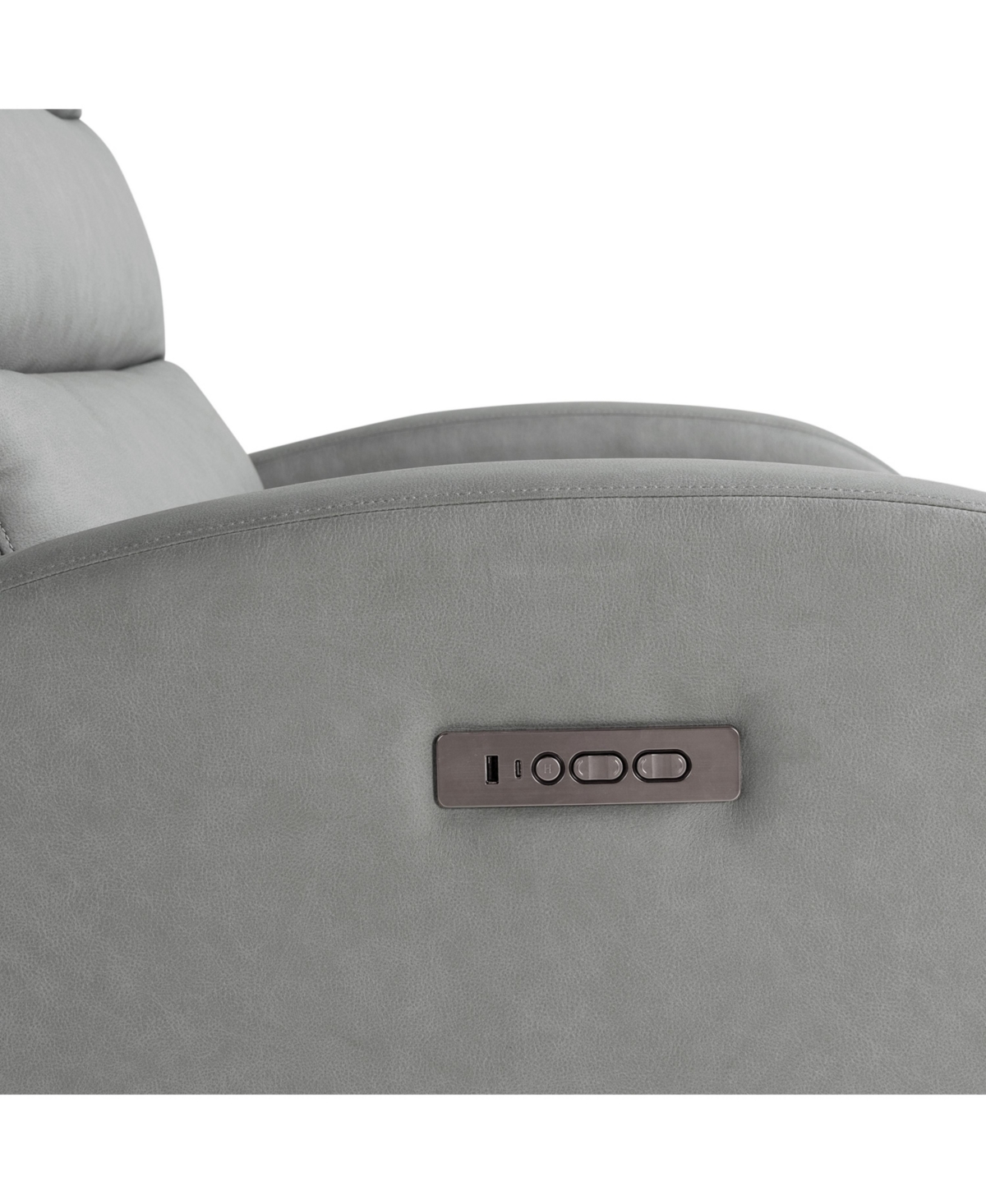 Relax A Lounger 77.2"w Polyester Akron Power Reclining Sofa In Gray