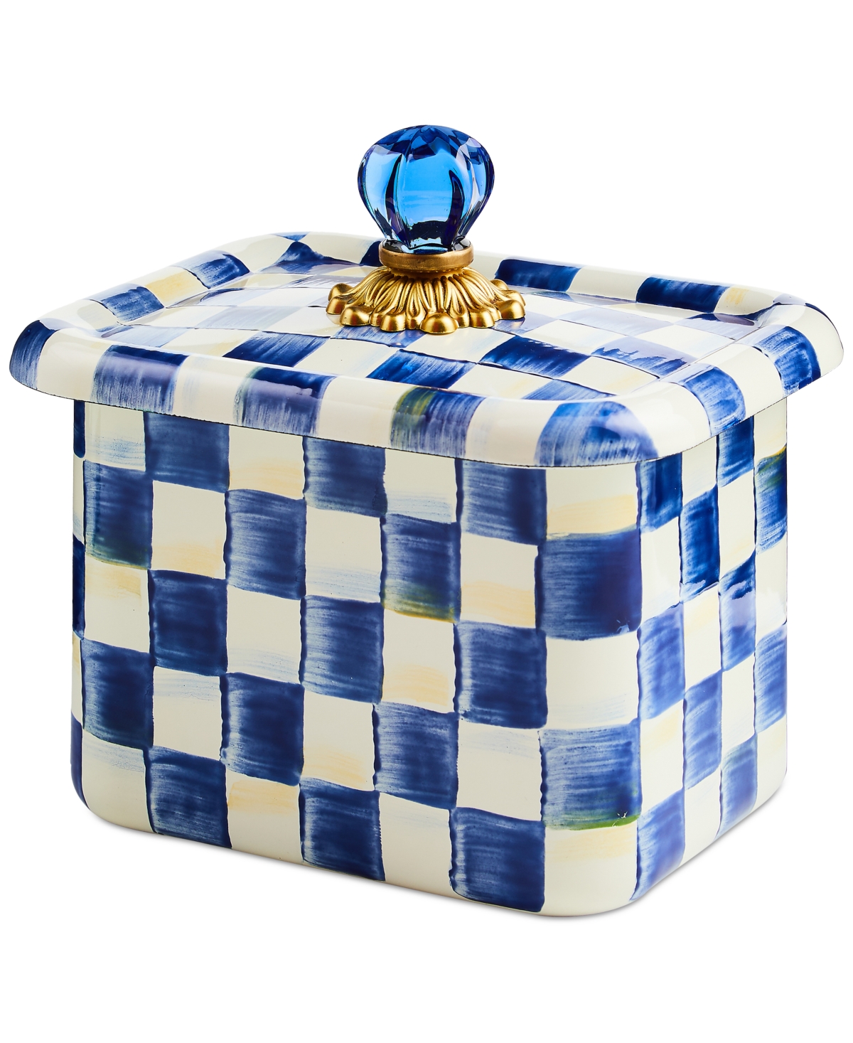 Mackenzie-childs Royal Check Recipe Box In No Color