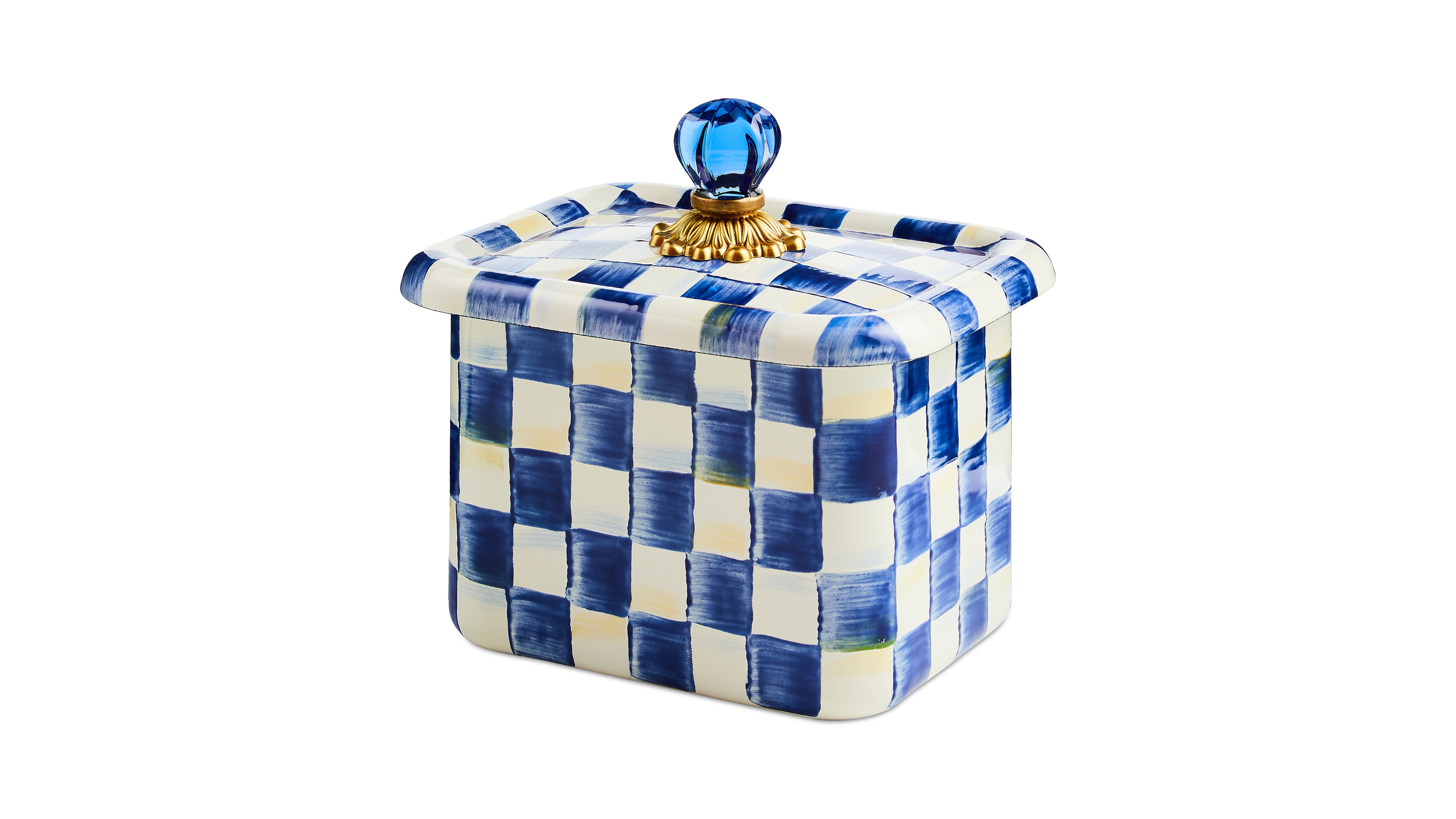 Mackenzie-Childs Royal Check Recipe Box