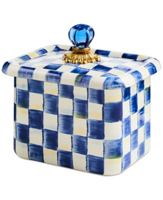 Mackenzie-Childs Royal Check Recipe Box - Macy's