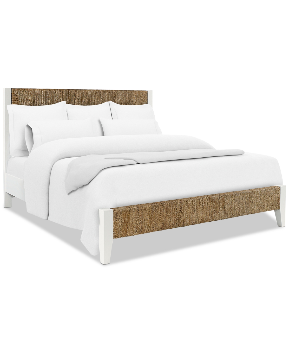 Shop Macy's Catriona 3pc Bedroom Set (king Woven Bed, Dresser & Open Nightstand) In No Color