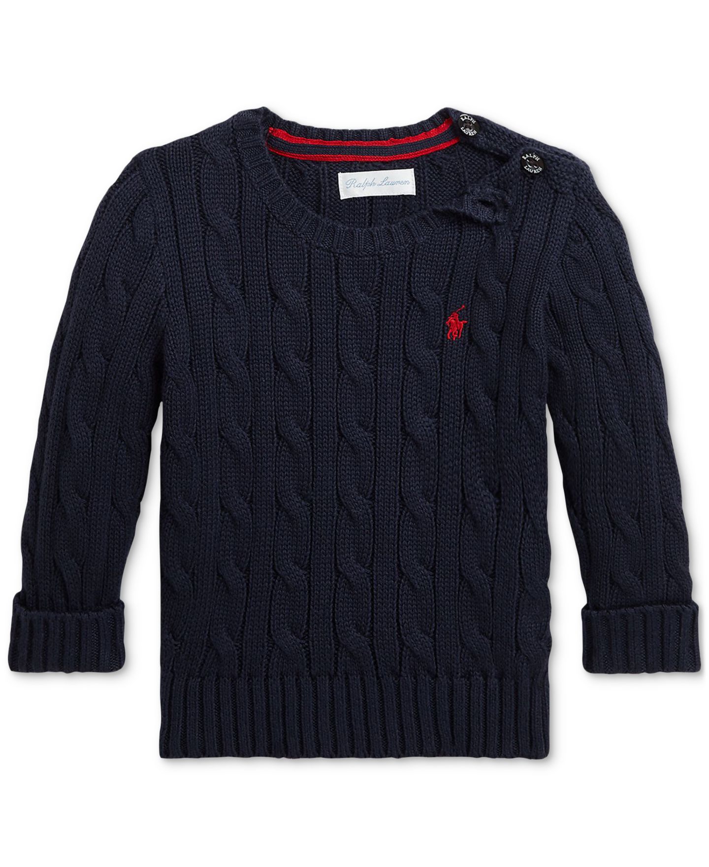 Свитер Polo Ralph Lauren Cotton Cable-Knit Sweater для девочек-малышей — фото 1