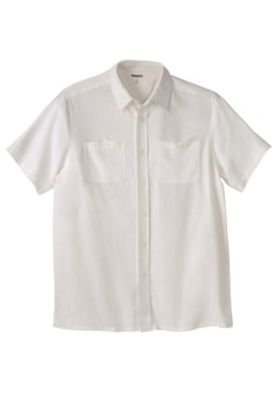 Big & Tall Short-Sleeve Linen Shirt