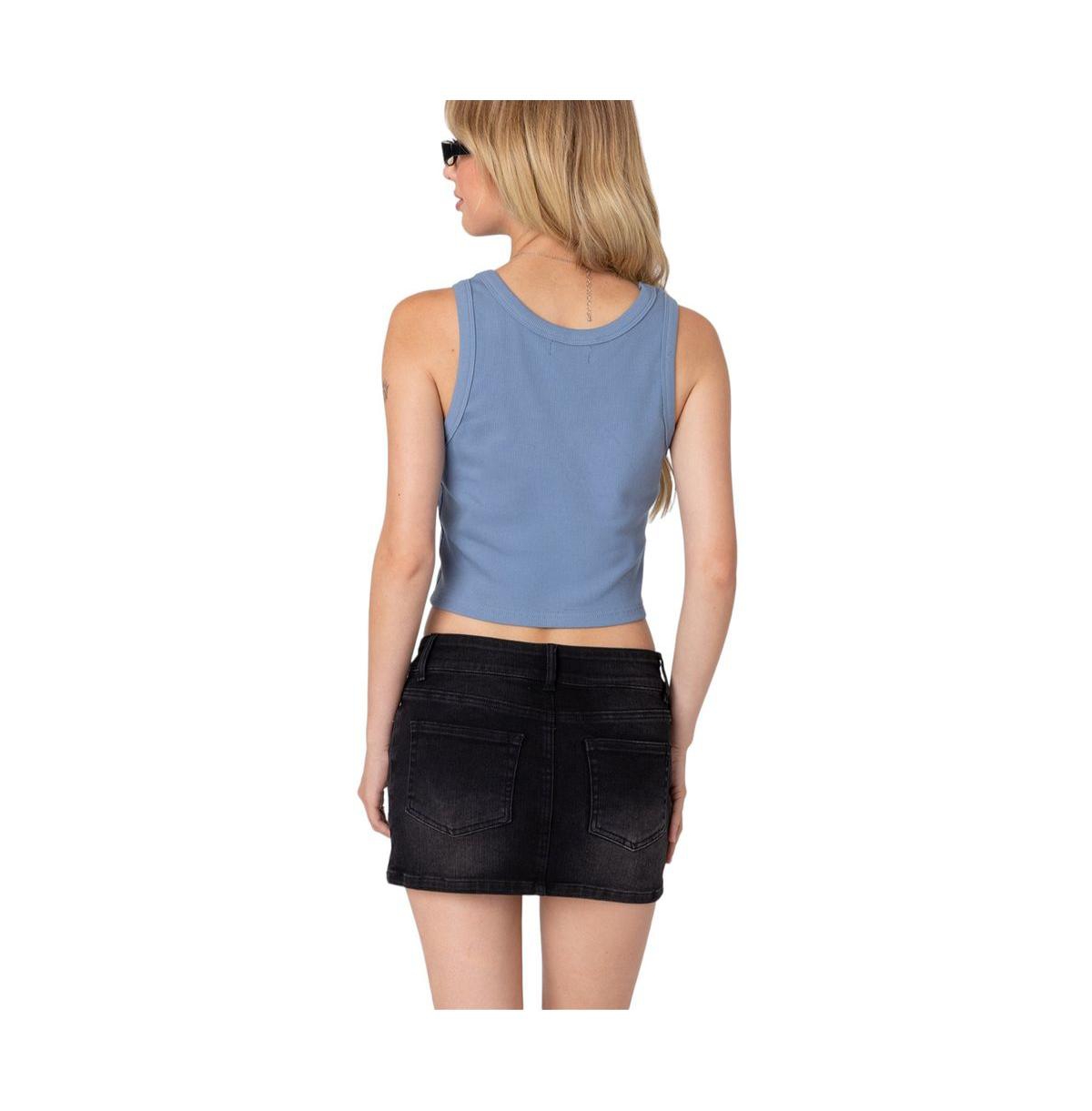 Edikted Women's Jessa Ribbed Tank Top