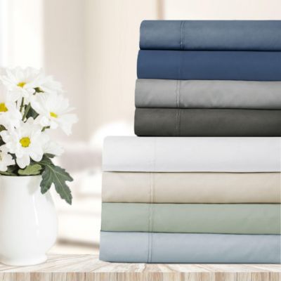 Luxury Bed Sheets Set - 800 Thread Count 100% Cotton Sheets, Deep Pocket, Soft, Cool & Breathable - Split King Size