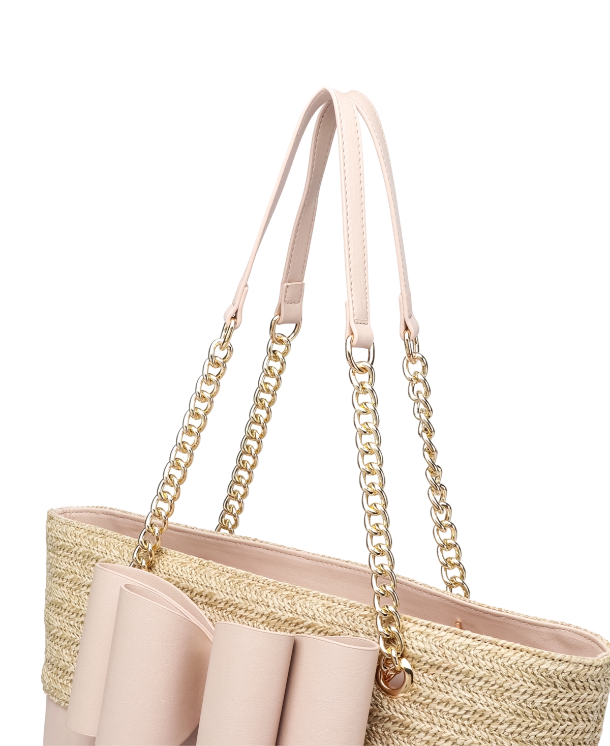 Like Dreams Daisy Bowtie Dual Tote Bag In Black