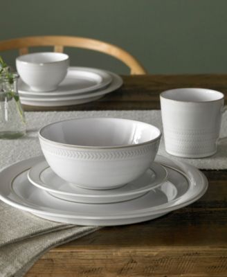 Natural Canvas 16 Pc. Dinnerware Set, Service for 4