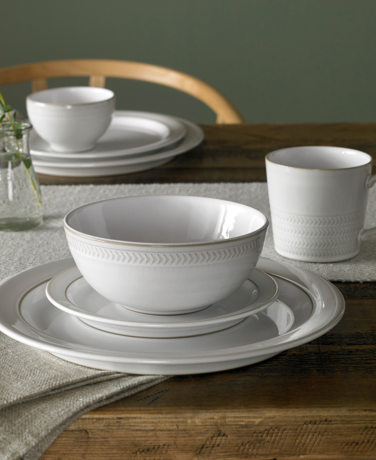 Denby Natural Canvas 16 Pc. Dinnerware Set, Service For 4