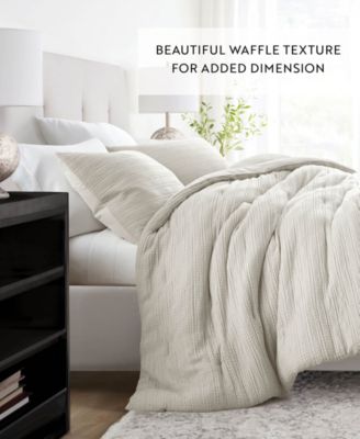 Waffle Textured 2-Piece Comforter Set, Twin/Twin XL