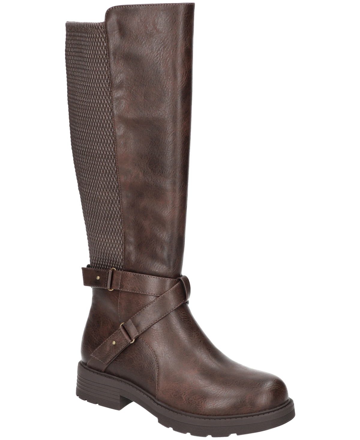Women's Austyn Plus Athletic Shafted Slip Resistant Tall Boots - Brown Stretch