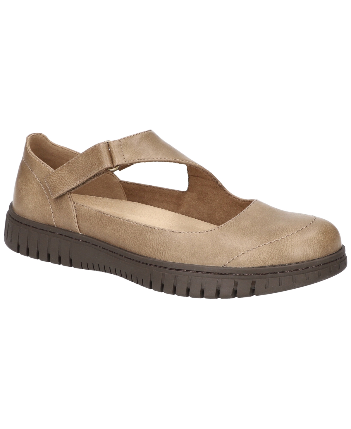 Women's Joyful Mary Jane Comfort Flats - Taupe