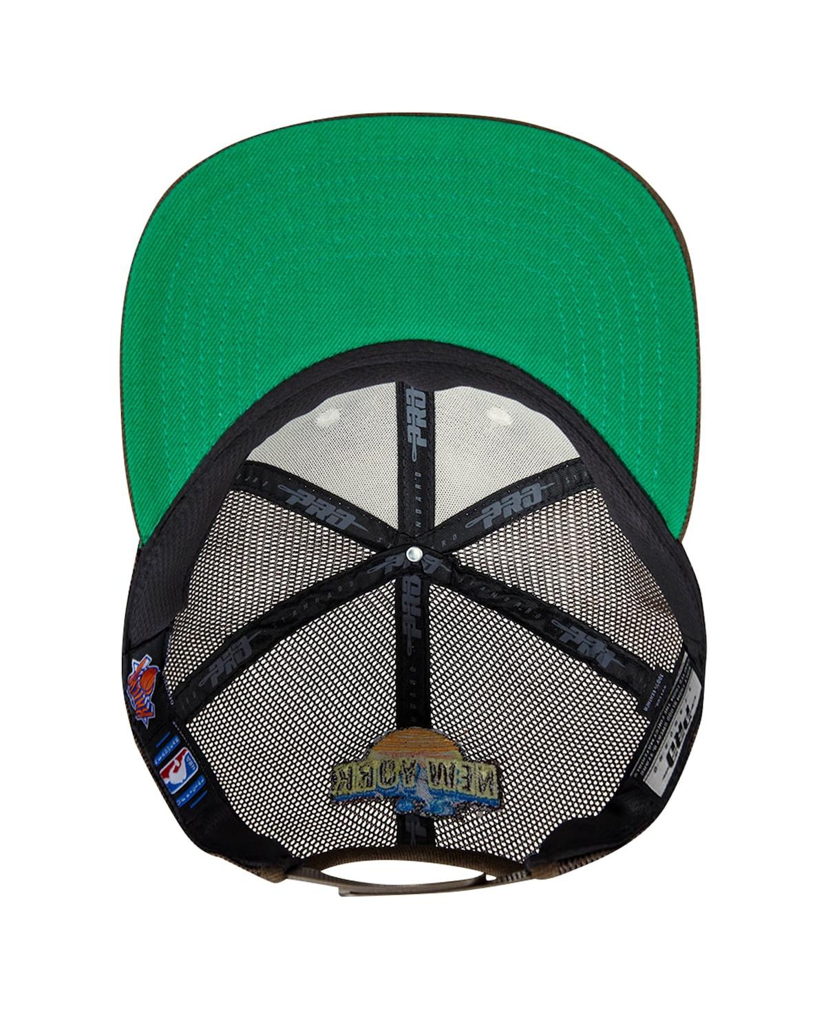 Shop Pro Standard Men's Cream/brown New York Knicks Glint Sunset Snapback Hat In Cream,brown