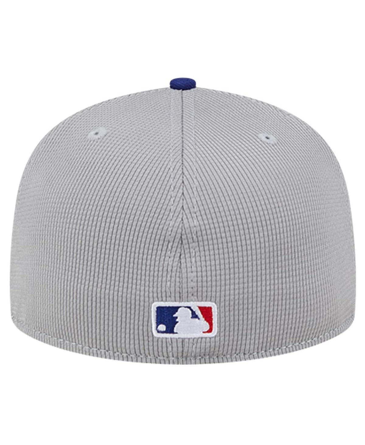 New Era Men'sLos Angeles Dodgers Pivot Mesh 59FIFTY Fitted Hat - Gray