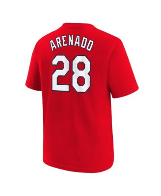 Big Boys and Girls Nolan Arenado Red St. Louis Cardinals 2024 City Connect Name Number T-Shirt