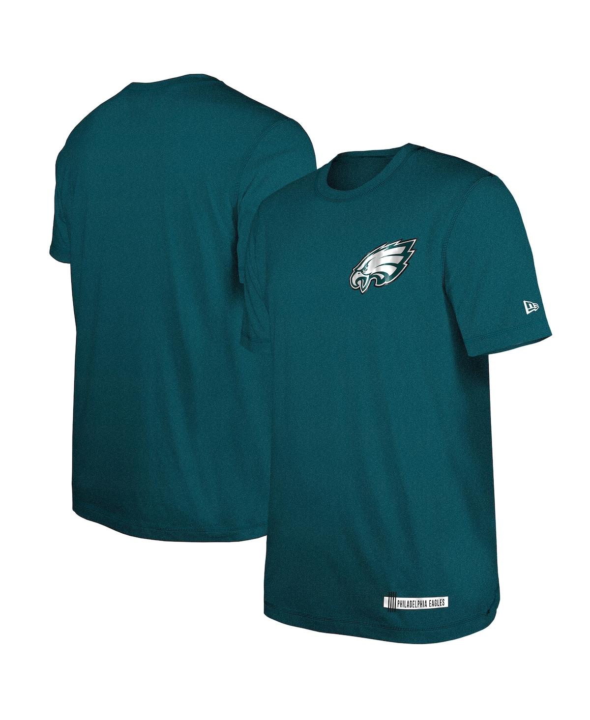 NEW ERA MEN'S MIDNIGHT GREEN PHILADELPHIA EAGLES 2024 NFL TRAINING CAMP T-SHIRT 