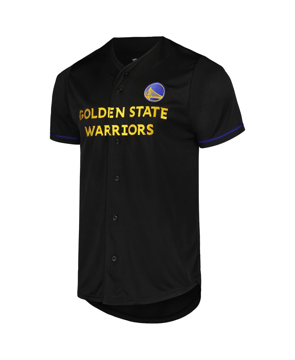 Fanatics Men'sGolden State Warriors Pop Baseball Jersey - Black