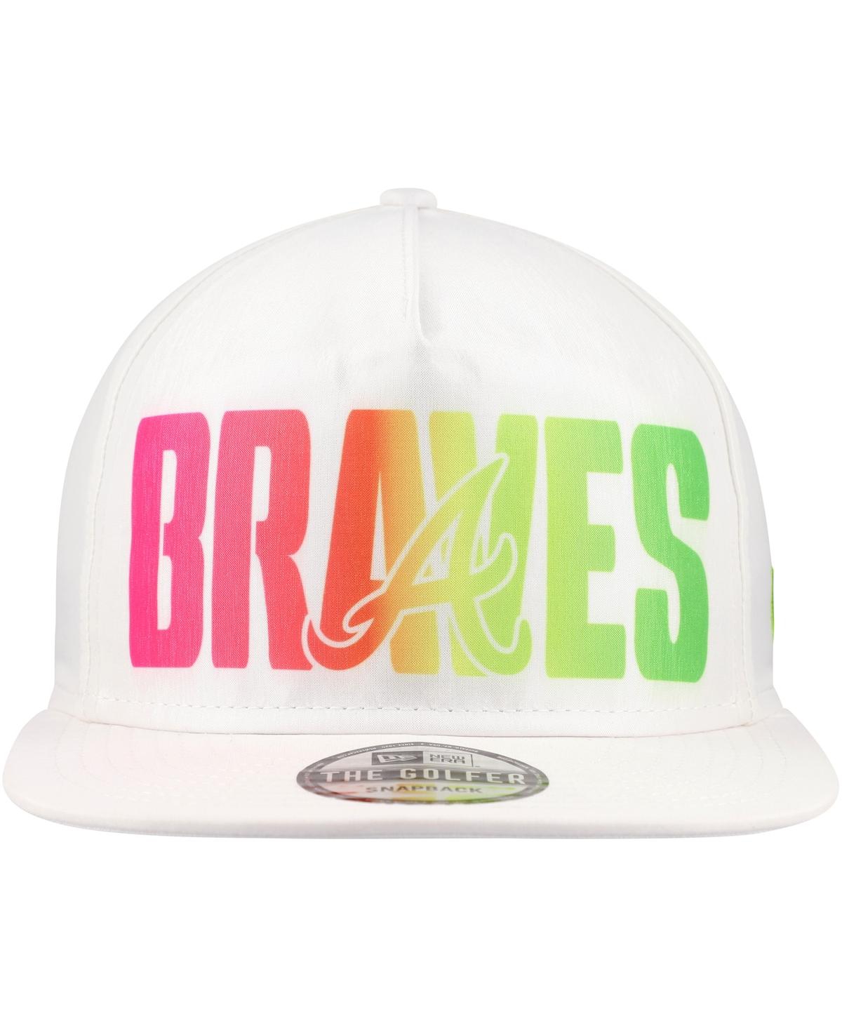 New Era Men's White Philadelphia Phillies Spring Spectrum Golfer Snapback Hat In White