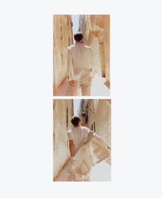 Men's Linen Slim-Fit Suit Blazer