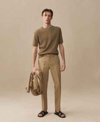 Men's Linen Slim Fit Dress Pants