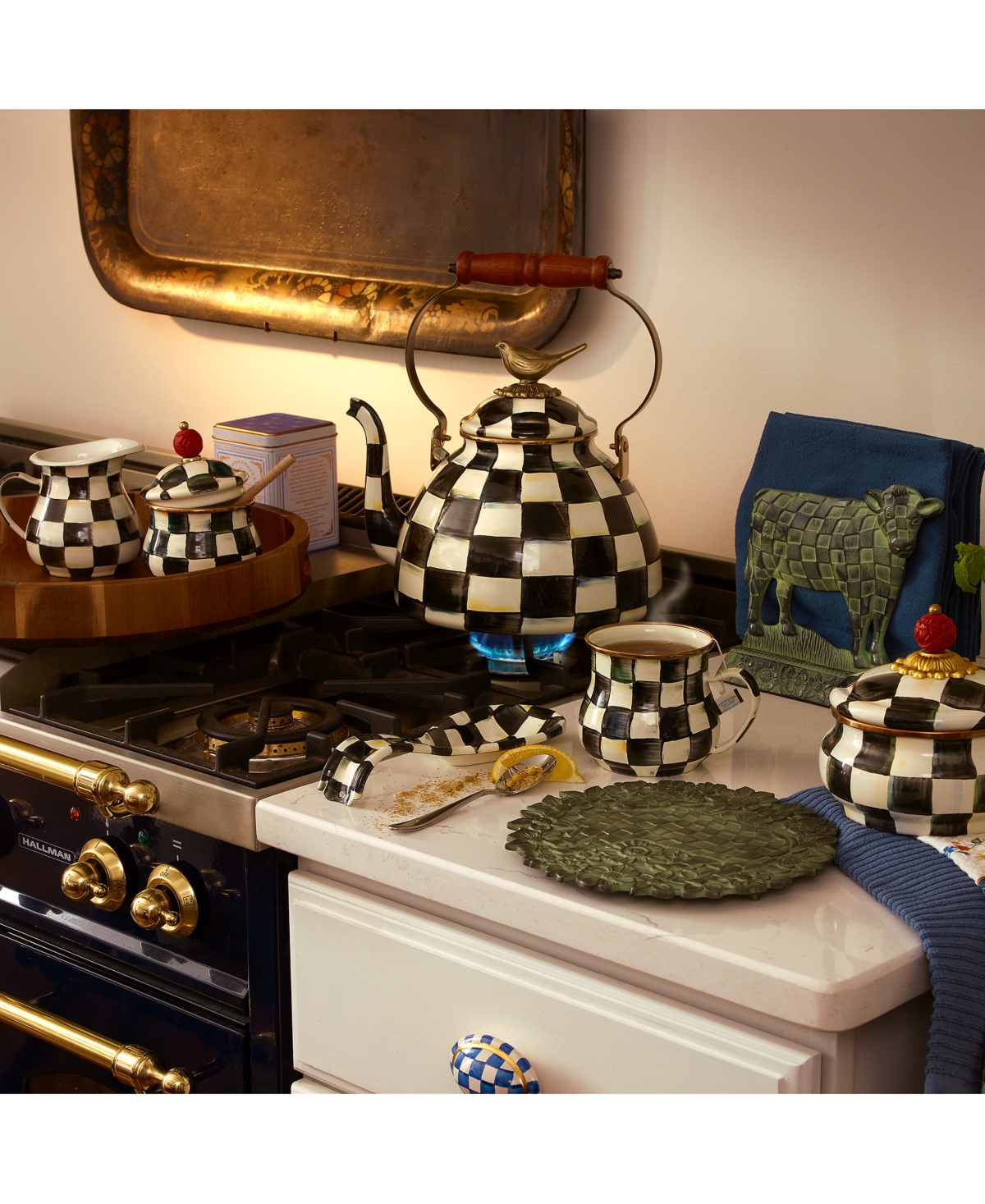 Mackenzie-Childs Courtly Check Spoon Rest