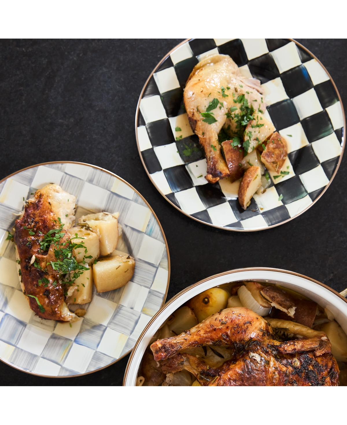 Mackenzie-childs Courtly Check Salad Plate In No Color