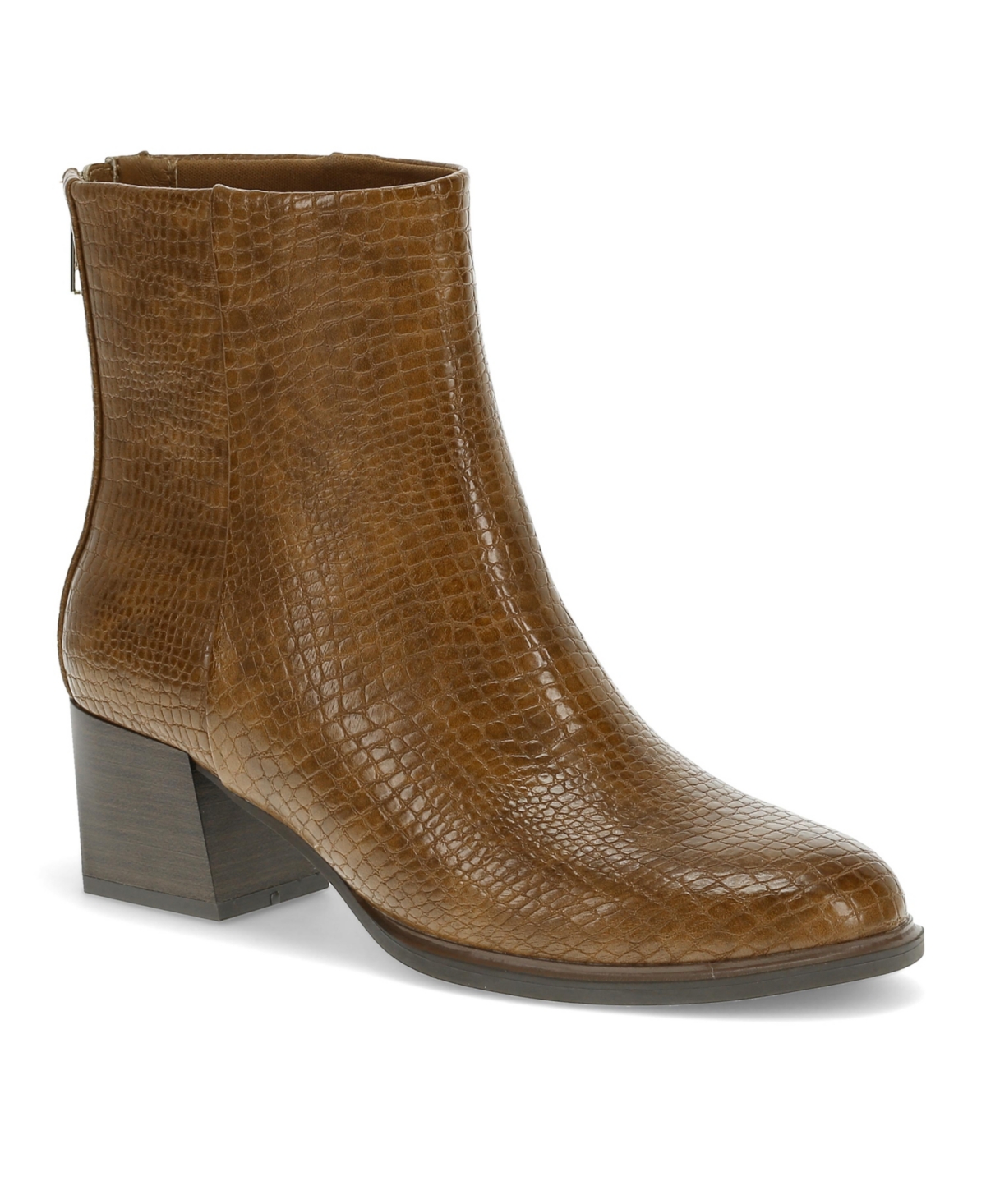 Women's Bessie Block Heel Booties - Brush Brown