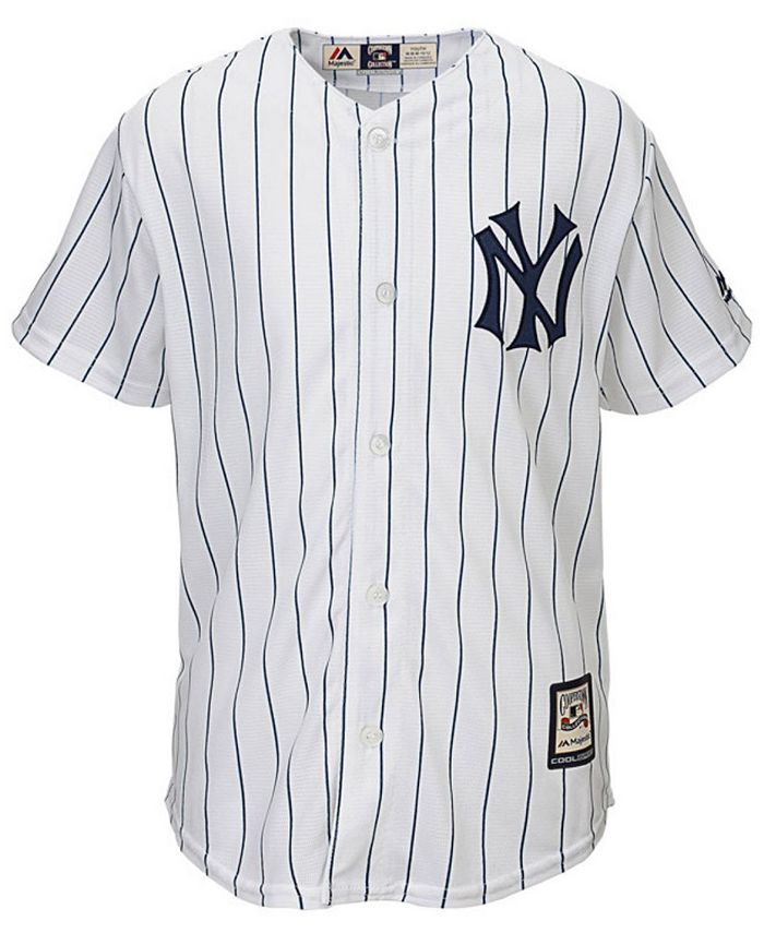 Men's New York Yankees Babe Ruth Majestic White Home Big & Tall Cooperstown  Cool Base Player