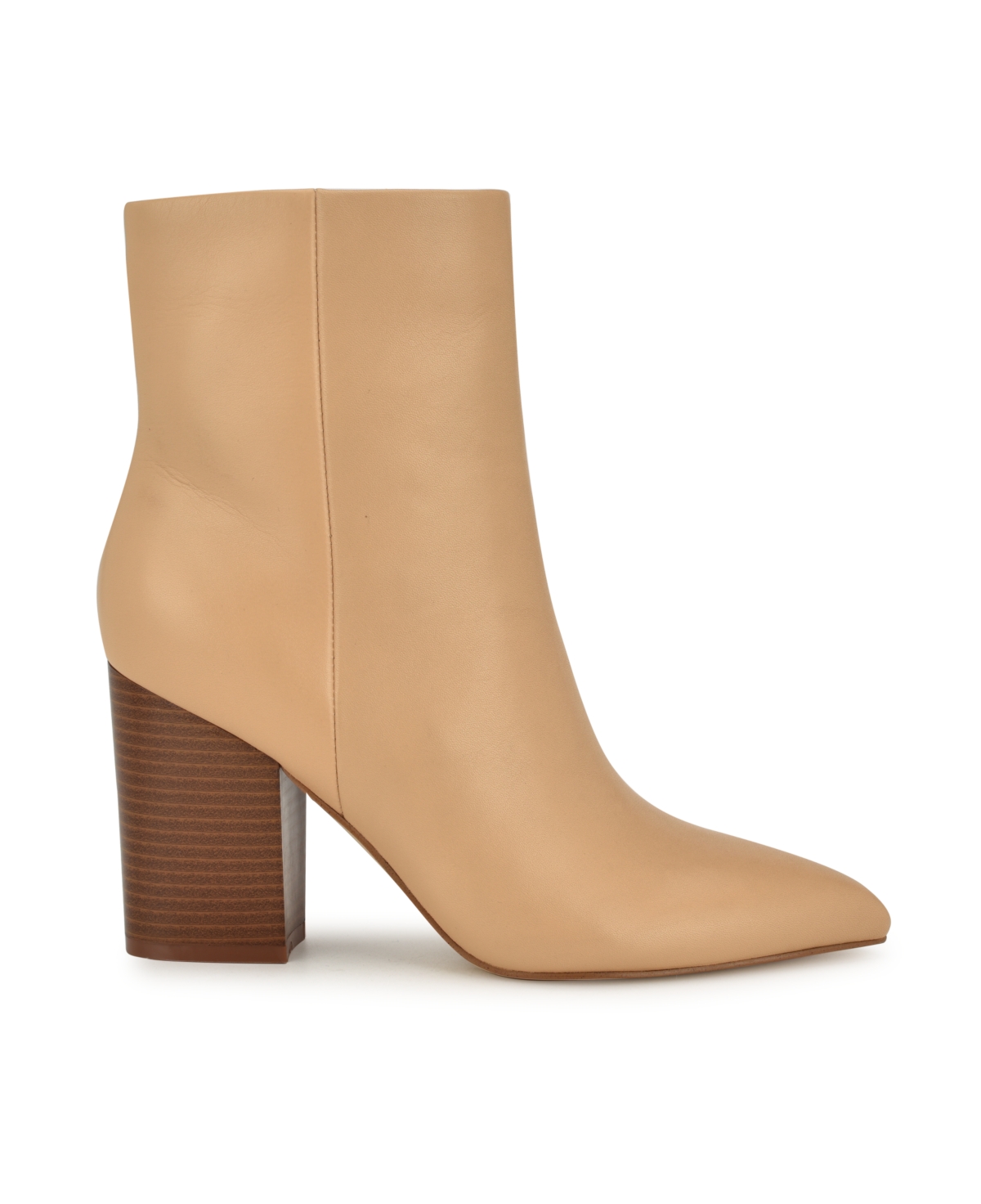 Nine West Women's Plum Block Heel Pointy Toe Dress Booties