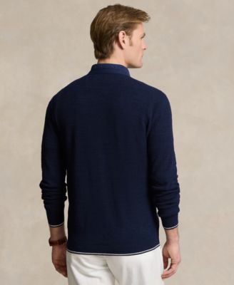 ラルフローレン　CORDS Polo Ralph Lauren Men's Textured Cotton-Linen V-Neck