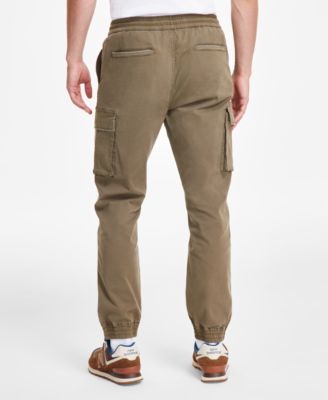 Men's Garment-Dyed Cargo Jogger Pants, Created for Macy's